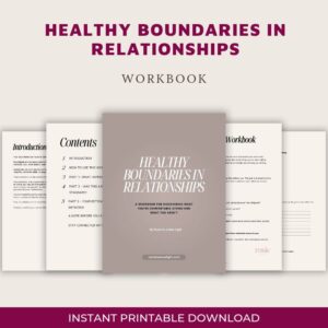 Healthy Boundaries in Relationships Workbook